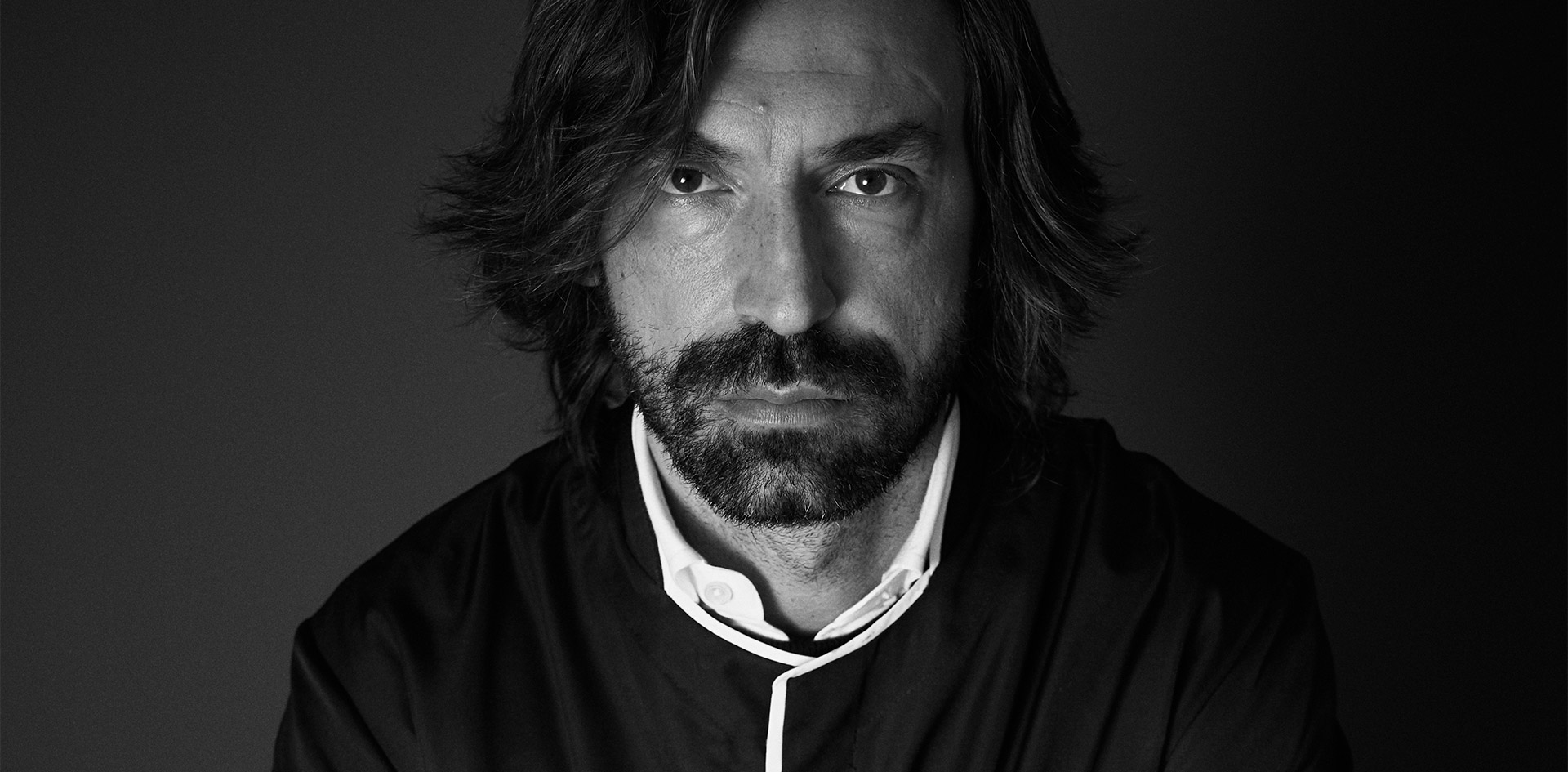 Portrait of the football player Andrea Pirlo