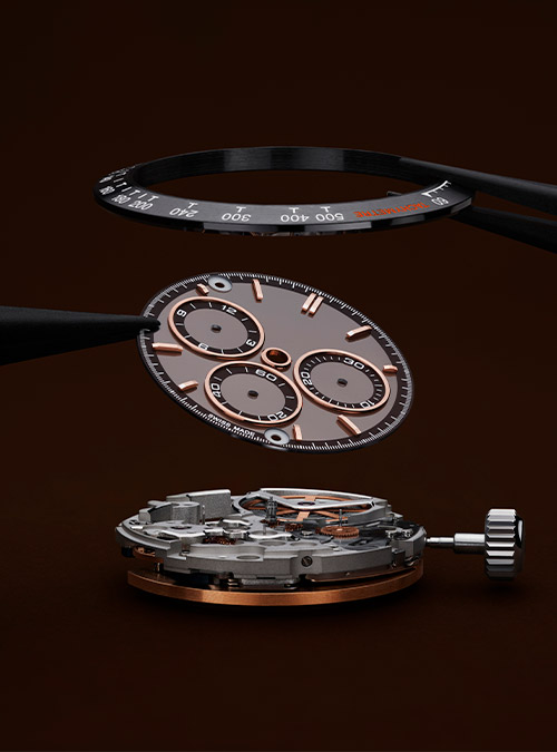mouvement 4130, cadran en saphir, lunette en ceramique Artisans de Genève