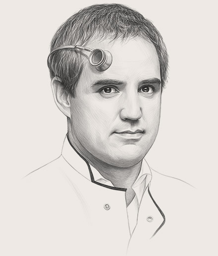 Sketch portrait of Juan Pablo Montoya