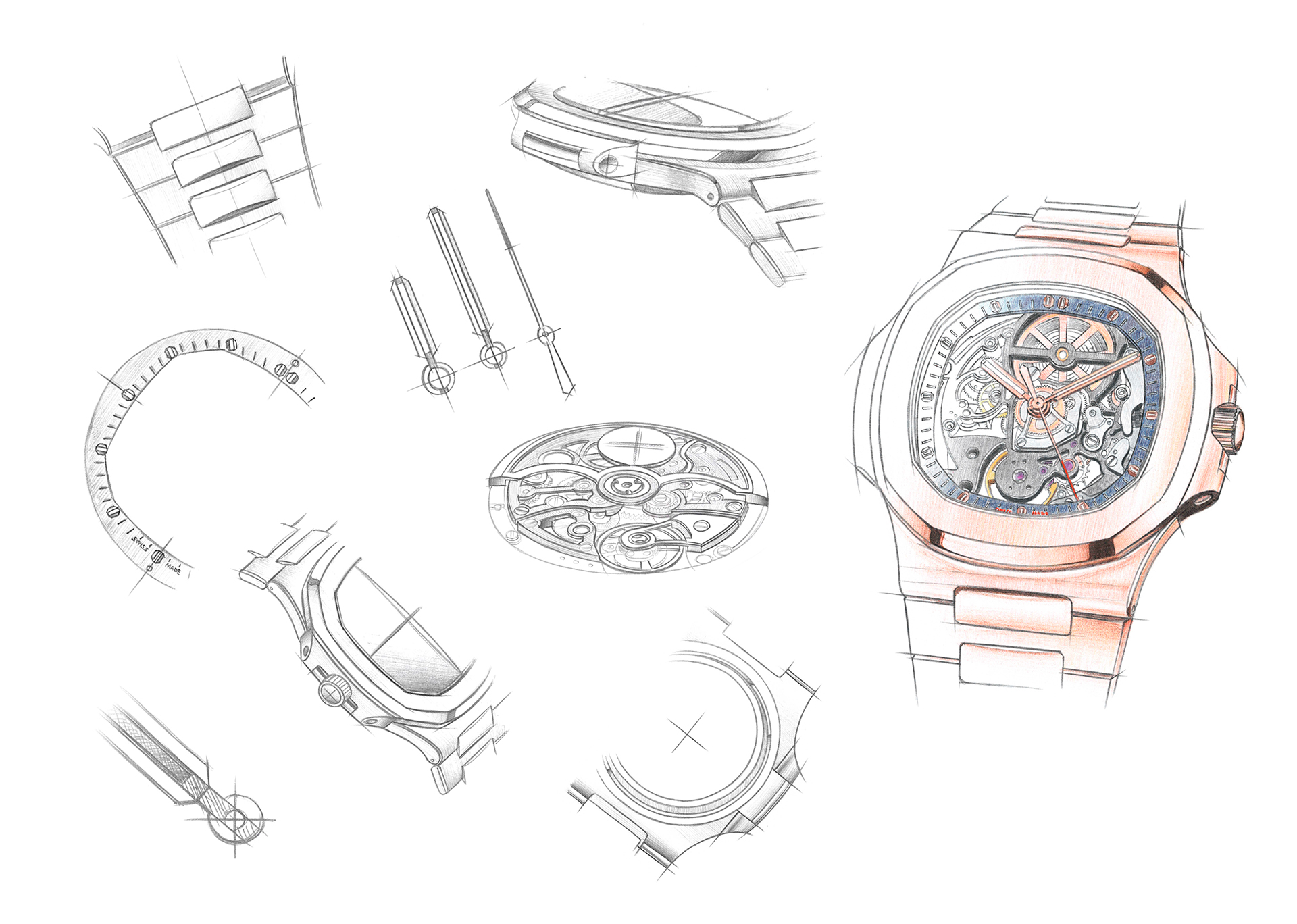 dessin technique montre