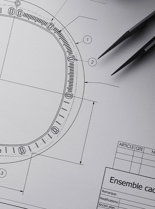 watch technical drawing